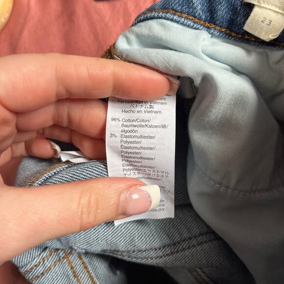 Madewell Blue Slim Demi Bootcut Jeans Size 23 - Picture 4 of 6